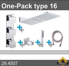 Douche One-Pack inbouwthermostaatset type 16 (24x55)