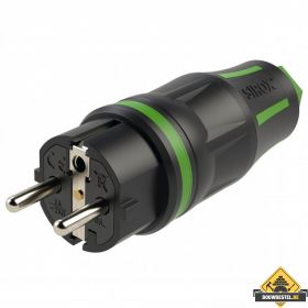 Sirox XL volrubber stekker zwart/groen, IP44