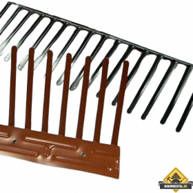 Vogelschroot 60 mm/100 cm antraciet aluminium per stuk