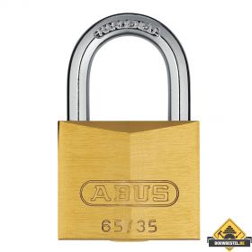 Abus 65/35 messing hangslot verschillend sluitend - 35 mm
