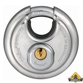 Abus 24/70 RVS discushangslot gelijksluitend - 70 mm