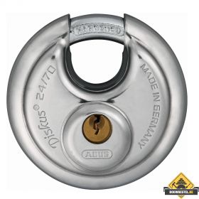 Abus 24/70 RVS discushangslot verschillend sluitend - 70 mm