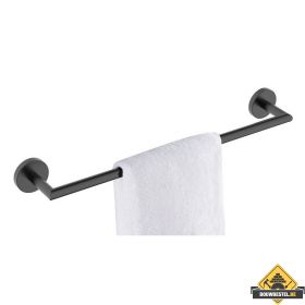 Alonzo handdoekrek mat zwart (HELAAS NIET MEER LEVERBAAR)