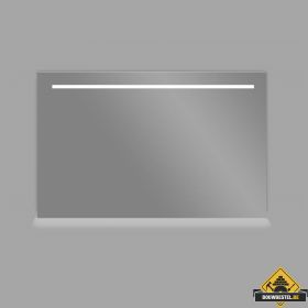 Aluminium spiegel met LED verlichting en onderverlichting 120 cm
