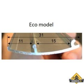 aluminium afdekstrip 200cm wandprofiel eco model