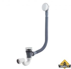 Wiesbaden luxe badplug-overloopcombinatie met clikwaste chroom