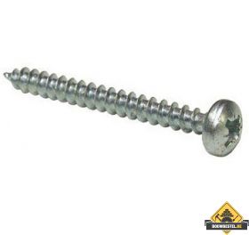 Spaanplaatschroef Pan Cilinder Kop PoziDrive RVS A2 3.5x20 per 200