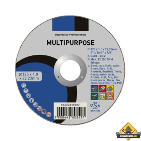 Bouwbestel Huismerk doorslijpschijf 125mm universeel