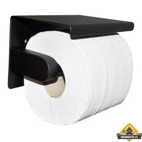 Wiesbaden Brush toiletrolhouder mat-zwart (HELAAS NIET MEER LEVERBAAR)