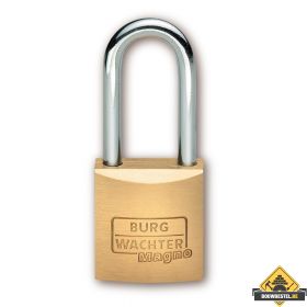 Burg Wächter Magno messing hangslot met hoge beugel gelijksluitend - 50 mm