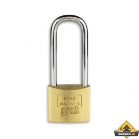 Burg Wächter Profi messing hangslot met hoge beugel gelijksluitend - 30 mm
