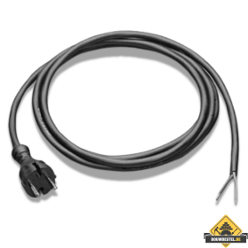 Aansluitsnoer H05RN-F 2 x 1.0 mm2 met contourstekker 3 meter