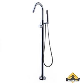 Wiesbaden Caral Vrijstaande Badmengkraan Chroom (HELAAS NIET MEER LEVERBAAR)