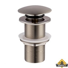 Caral clickwaste verlengd 5/4" geborsteld staal (HELAAS NIET MEER LEVERBAAR)