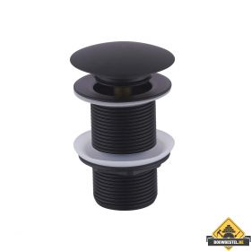 Caral clickwaste verlengd 5/4" mat zwart (HELAAS NIET MEER LEVERBAAR)