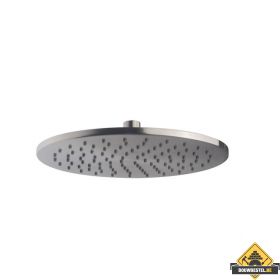 Caral hoofddouche rond 25 x 0,8 cm geborsteld staal