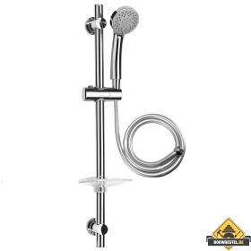 Complete glijstangset in blister chroom