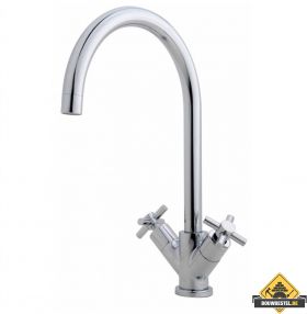 Wiesbaden Cross Keukenkraan Chroom