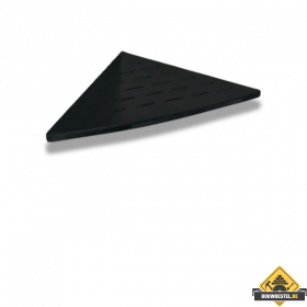 Wiesbaden InWall hoekplanchet 29x29 mat-zwart (HELAAS NIET MEER LEVERBAAR)