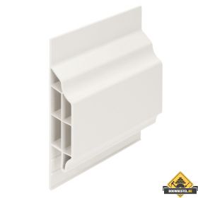 Dakrandsierprofiel 9mm inwendig Verkeerswit 600 cm