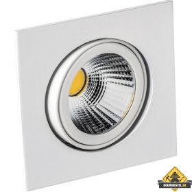 Deluna Aluminium inbouwspot VIERKANT-LED kantelbaar chroom mat, 8 W