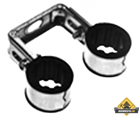 Dubbele Beugel + Rubber 22 mm