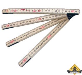 SUPER PROF Duimstok SOLA hout 2 meter 10-delig