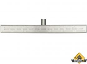 Wiesbaden RVS 3e Generatie douchegoot 40mm met RVS sifon + filter zij 70x7