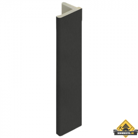 Eindprofiel 10mm voor Keralit dakrand Grafietzwart - Classic (met houtnerf) 400 cm