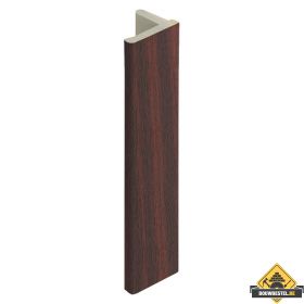 Eindprofiel 10mm voor Keralit dakrand Mahonie - Classic (met houtnerf) 400 cm