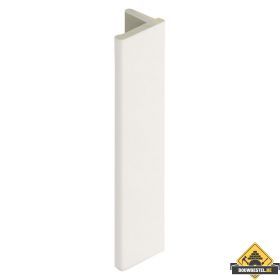 Eindprofiel 10mm voor Keralit dakrand Wit - Classic (met houtnerf) 400 cm