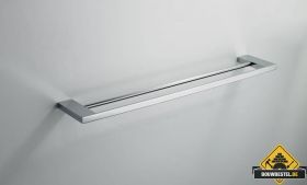 Wiesbaden Eris dubbele handdoekrek chroom (HELAAS NIET MEER LEVERBAAR)