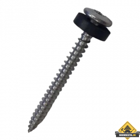 Monier Schroef+Neopreen volgring - 5x70mm - RVS - 100 stuks