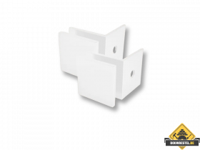 Wiesbaden set a 2 glaskoppelingen tbv profielloze inloopdouche mat-wit