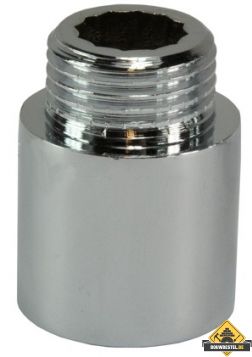 Kraanverlengstuk 1/2 x 25 Chroom