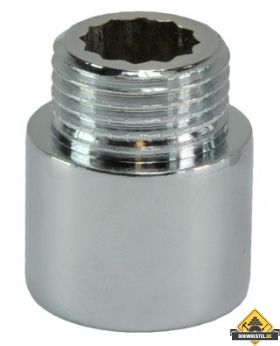 Kraanverlengstuk 1/2 x 20 Chroom