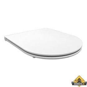 Flatline toiletzitting softclose en quick release mat wit