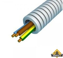 Flexbuis met draad 3x2.5mm2 16mm 5/8inch 50 meter 