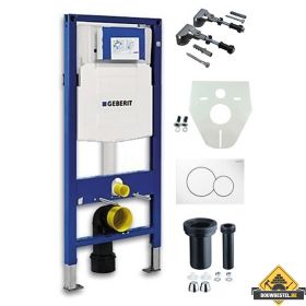 Geberit UP-320 inbouwreservoir + drukplaat wit (HELAAS NIET MEER LEVERBAAR)