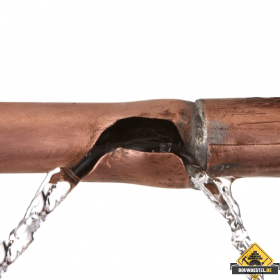 Gesprongen waterleiding repareren