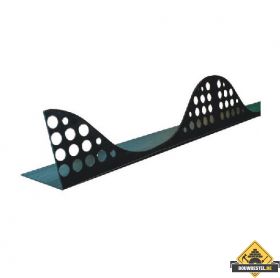 Golfplaat profielen - Geperforeerd 177/51 L=104.5 cm zwart 