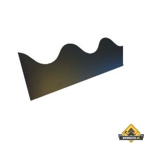Golfplaat profielen - Vlak 177/51 104,5x14 cm zwart