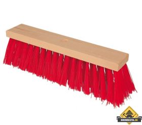 Harde Bezem / Harde Veger SUPER PROF 350 mm. rood