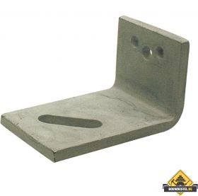 Hoekanker / hoekijzer zwaar | Staal verzinkt | 70x120mm 80x10mm | 25 stuks