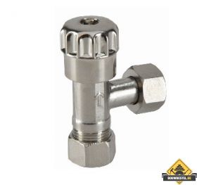 Saniville Hoekstopkranen 3/8x12 Knel Chroom