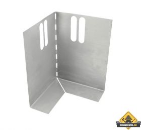 Hoekstuk tbv Metalen randkist 210X300mm Vloerhoogte: 210-250mm Sendzimir verzinkt - per stuk