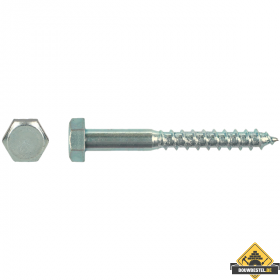 Houtdraadbout Verzinkt Staal DIN 571 Diameter 16x300mm | 25 stuks