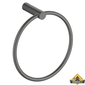 Ida handdoekring gunmetal (HELAAS NIET MEER LEVERBAAR)