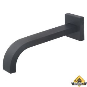 Wiesbaden Inbouw-uitloop vierkant 22cm 1/2'' mat-zwart