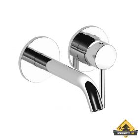 Inbouw wastafelmengkraan Rond chroom (HELAAS NIET MEER LEVERBAAR)